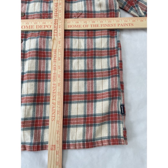 Patagonia Fjord Flannel Shirt Men's Large Light Sesame Organic Cotton Gorpcore - Picture 8 of 8